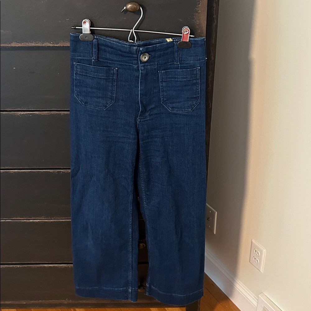 Maeve Dark Blue Cropped Pants